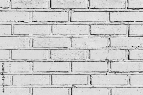 White light brick wall texture old design vintage background