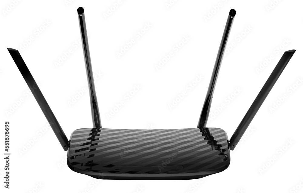 Modern Wi-Fi router for 5G, - obrazy, fototapety, plakaty 