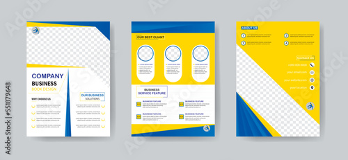 Creative business flyer book template design print ready.