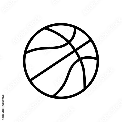 Basket Ball Icon Vector Design Template.