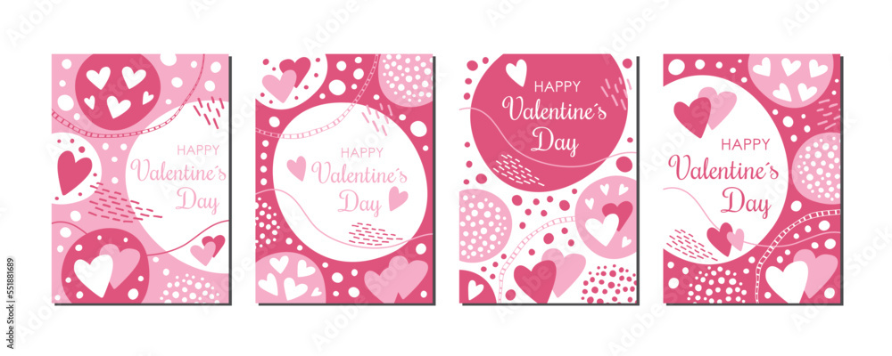 Set of Happy Valentine's Day promotion banners. Printable postcard templates suitable for social media posts, mobile apps, sales, web / internet ads. Set of Happy Valentine's Day promotion banners. Printable postcard templates suitable for social media posts, mobile apps, sales, web / internet ads.