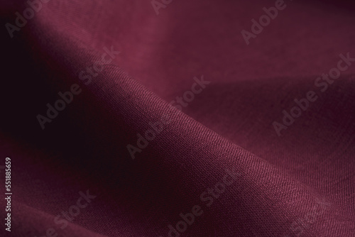 Natural linen fabric texture. Wrinkled marron linen cloth folded napkins. Linen fabric texture. Concept of using natural eco-friendly materials photo