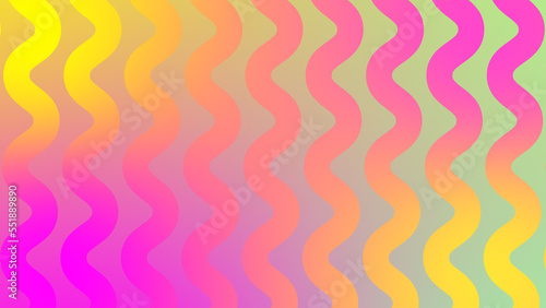 retro, multicolor wavy, groovy, hippie, flat, abstract , trendy line cartoon looping background in seventies style with blinking white sparkles and sun bead