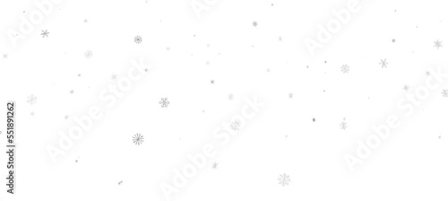 Christmas background design of snowflake and snow falling in the winter 3d illustration