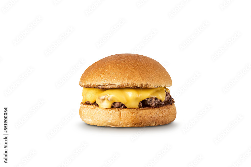 Hambúrguer artesanal com queijo Hambúrguer artesanal com queijo