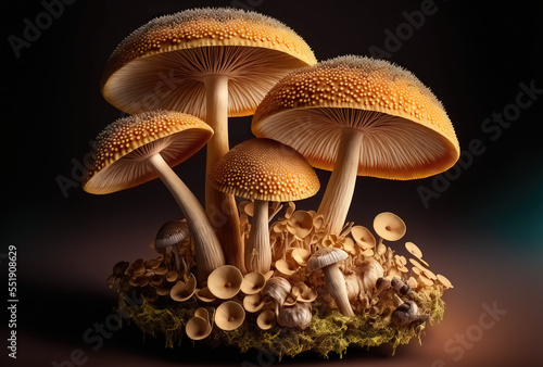 Generative AI. Mushrooms No.20 © Christopher