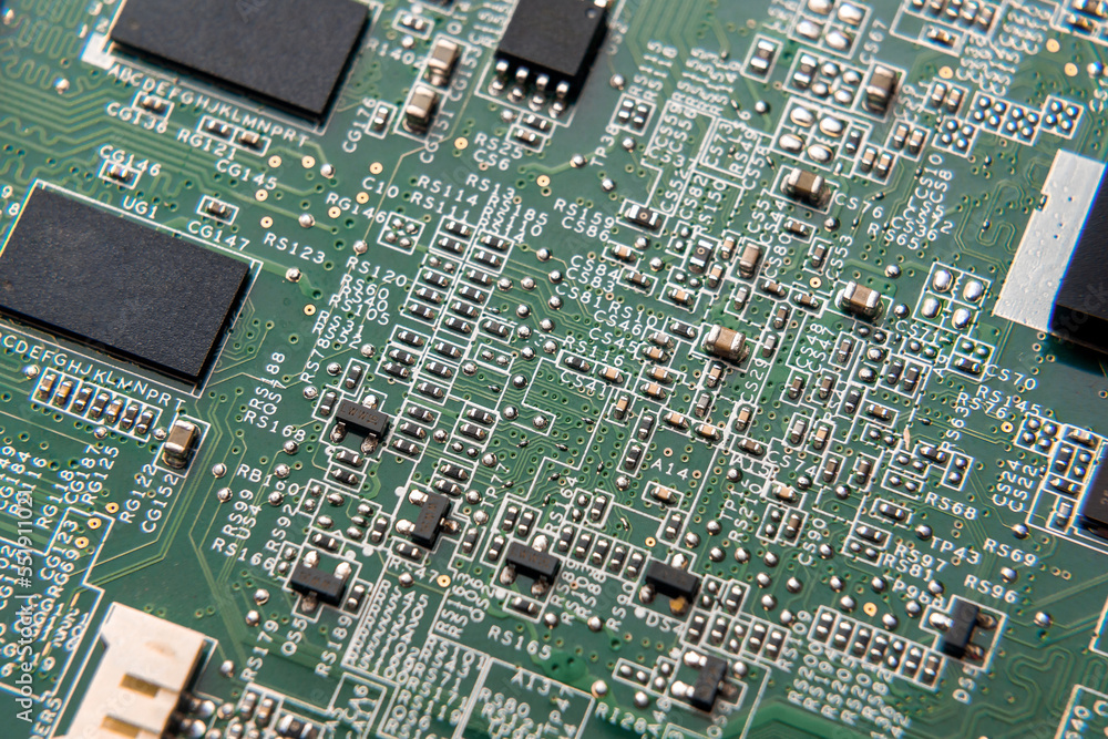 PCB with Surface Mounted Components PCB with Surface Mounted Components