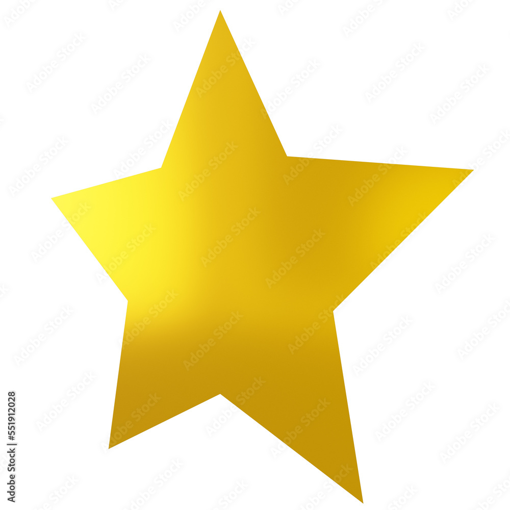 Star 3d - 5 point star - Christmas star isolated Star 3d - 5 point star - Christmas star isolated