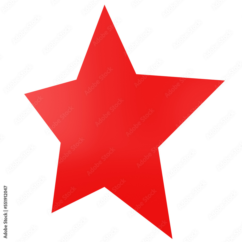 Star 3d - 5 point star - Christmas star isolated Star 3d - 5 point star - Christmas star isolated
