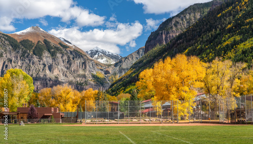 Photography Telluride town park - Autumn - Colorado