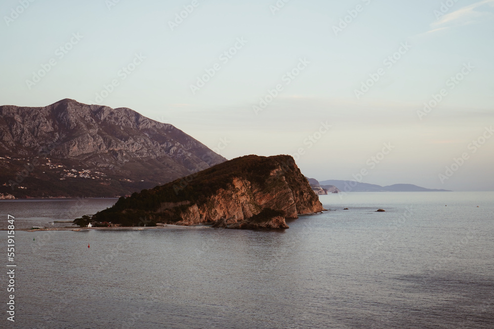 Saint Nicholas island in Budva, Montenegro