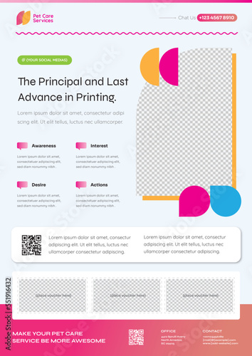 Pet Care Service Multipurpose A4 Printing Flyer - Best for BTL promotion or else Style 5