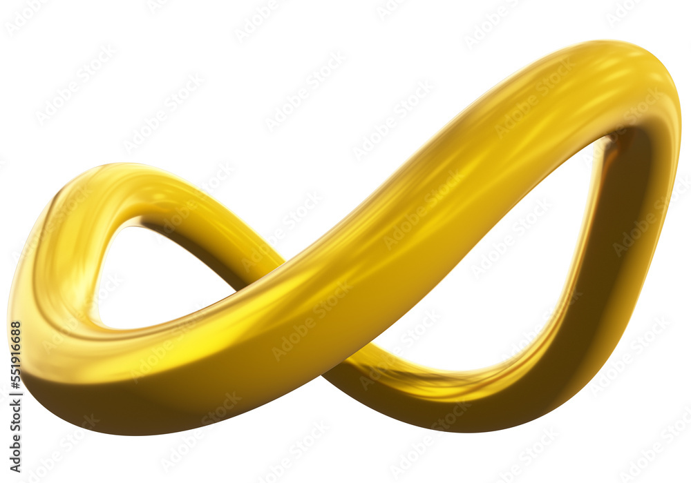 Infinity 3d sign symbol isolated Infinity 3d sign symbol isolated