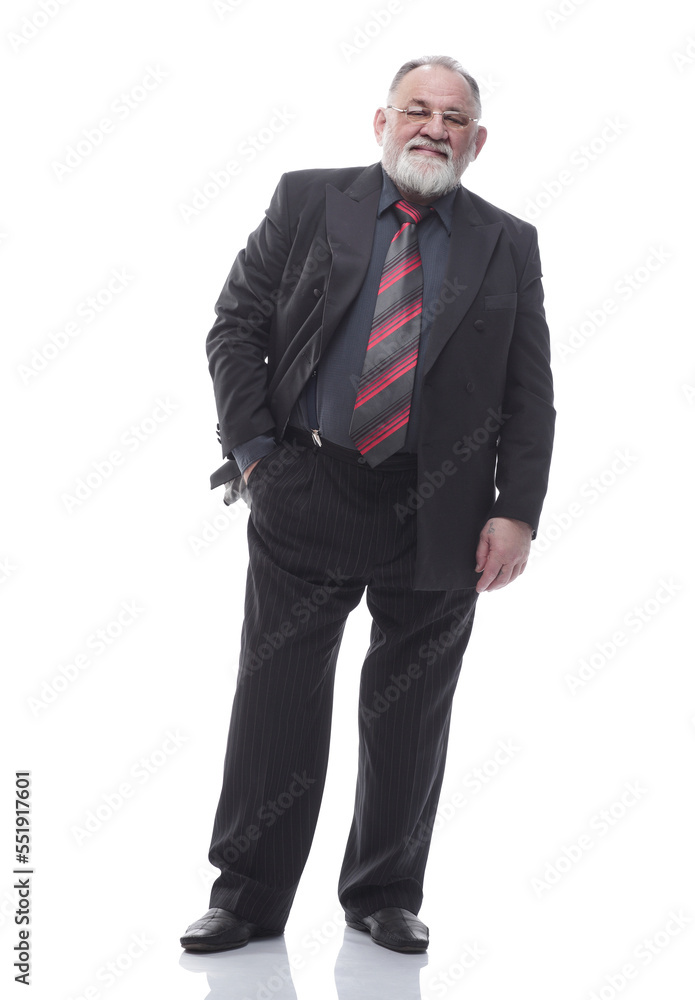 confident bearded businessman looking at the camera . isolated on a white confident bearded businessman looking at the camera . isolated on a white