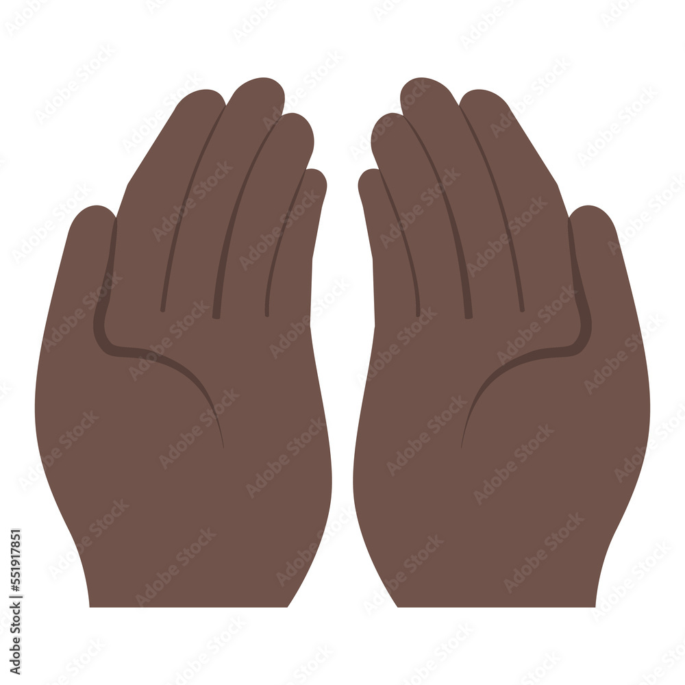 Palms Up Together vector icon. Isolated pray sign or beg for for money sticker design. Palms Up Together vector icon. Isolated pray sign or beg for for money sticker design.