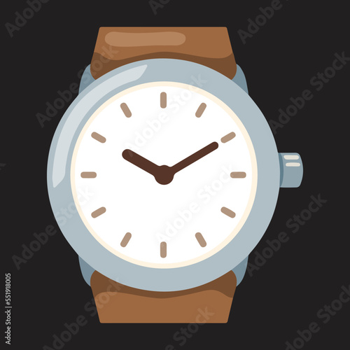 Wrist Watch vector icon design isolated watches time accessories sign design.