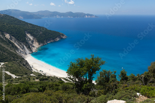 Amazing view of coastline of Kefalonia, Greece