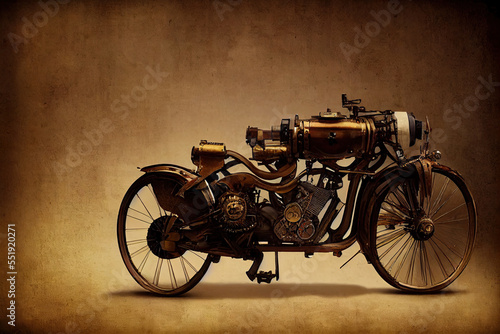 steampunk motorcycle