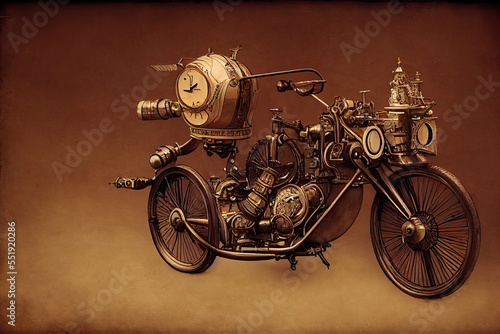 steampunk motorcycle