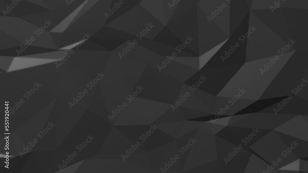 4 different dark gradient 3D geometric triangle shapes screen fill transition with luma matte