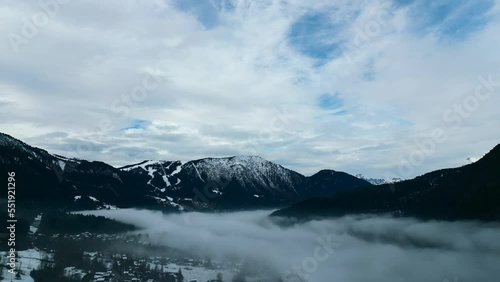 Wallpaper Mural Fog in the mountains Torontodigital.ca