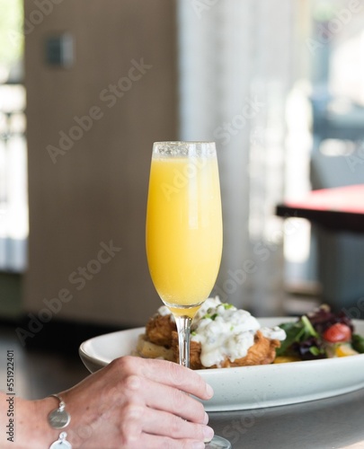 Mimosa at brunch