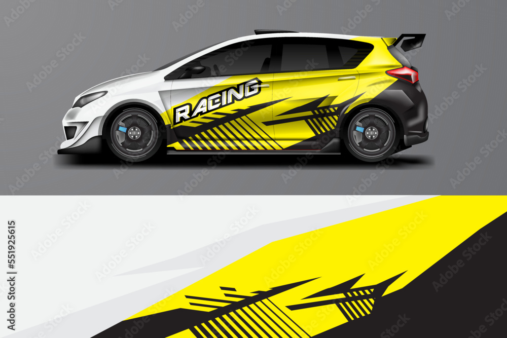 Car wrap design vector Car wrap design vector