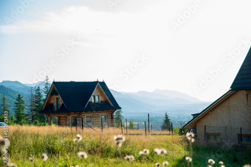 View of the mountains and mountain landscape. The concept of a beautiful mountain landscape, tourism. © Sebastian