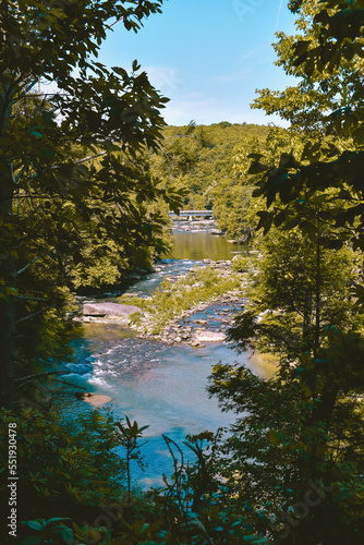 River in Audra State Park, West Virginia, USA photo