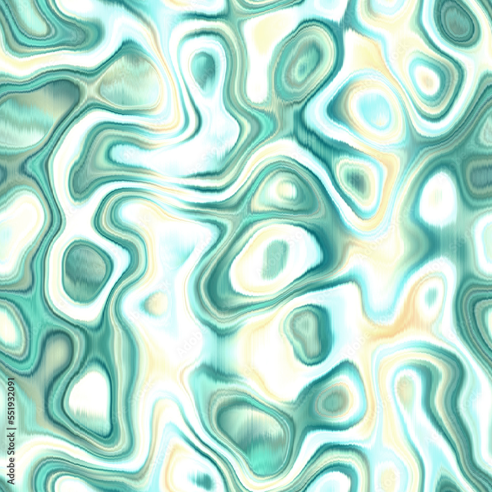 Washed teal wavy blur water reflection melange seamless pattern. Aquarelle effect ashion fabric for coastal nautical blotchy wallpaper background.. Dyed washed with blurry gradient tile able swatch. Washed teal wavy blur water reflection melange seamless pattern. Aquarelle effect ashion fabric for coastal nautical blotchy wallpaper background.. Dyed washed with blurry gradient tile able swatch.