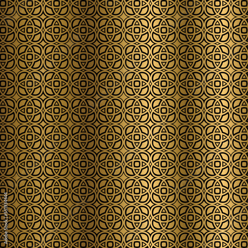 Golden seamless pattern design 