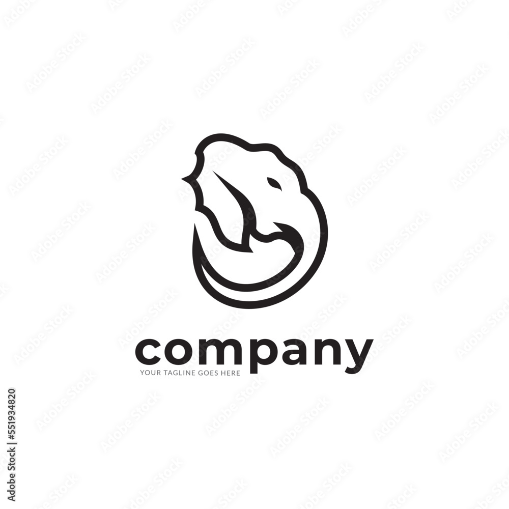 elephant head logo design inspiration. elephant head logo design inspiration.