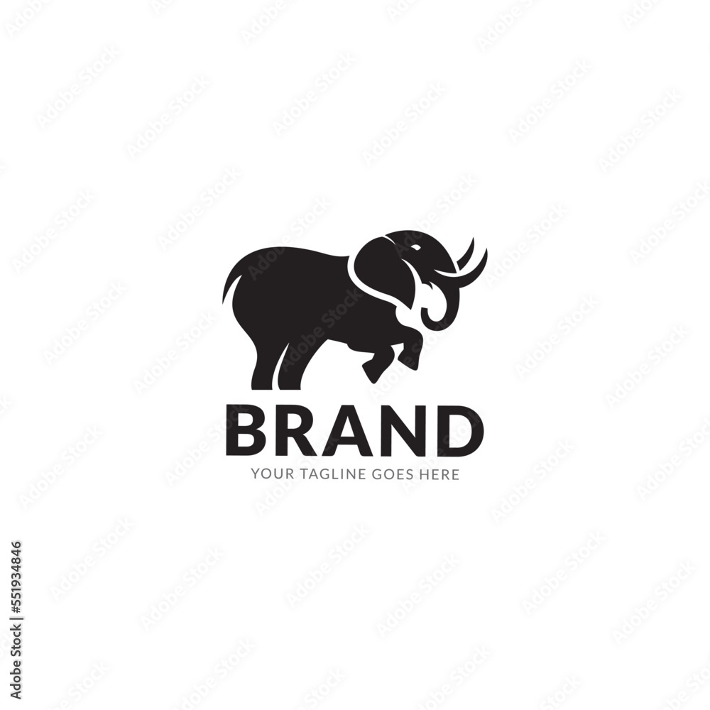 Obraz premium Elephant logo style design inspiration.