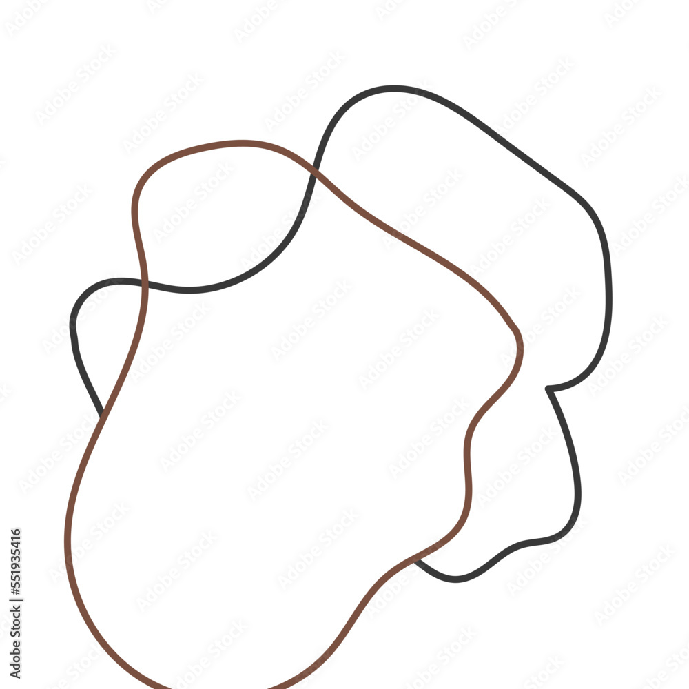 Fototapeta premium Organic Blob Shape Element