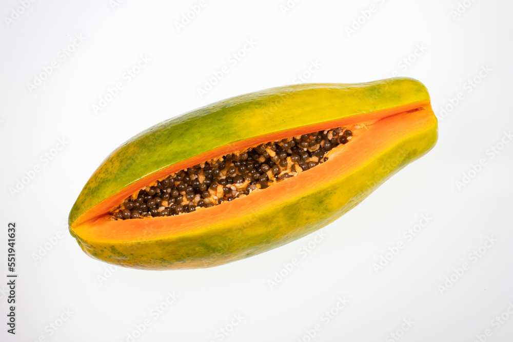 Carica papaya - Papaya Colombian tropical fruit Carica papaya - Papaya Colombian tropical fruit