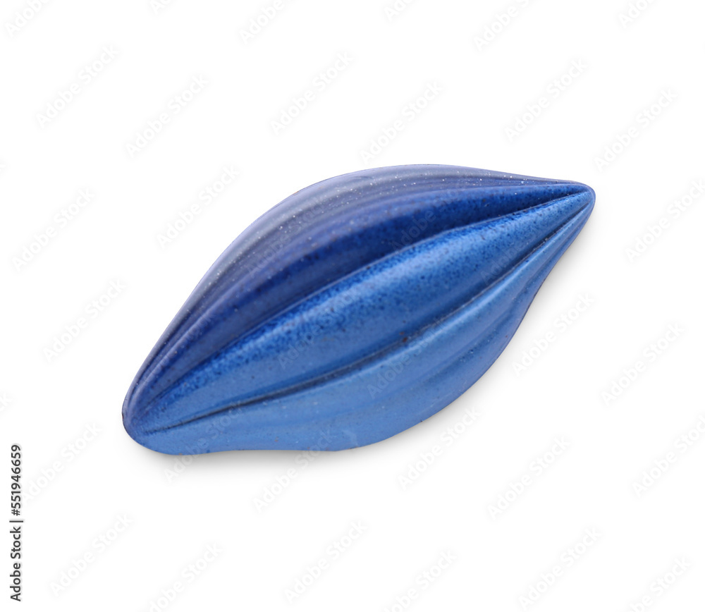 Tasty chocolate candy isolated on white, top view Tasty chocolate candy isolated on white, top view