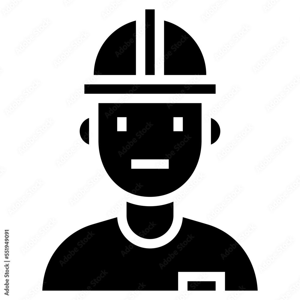 Engineer glyph icon Engineer glyph icon
