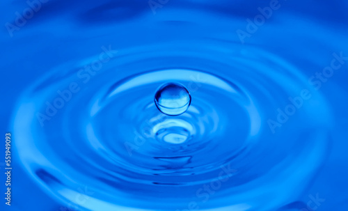 水面で跳ねる水滴 環境イメージ