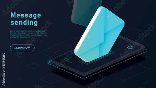 Sending message concept