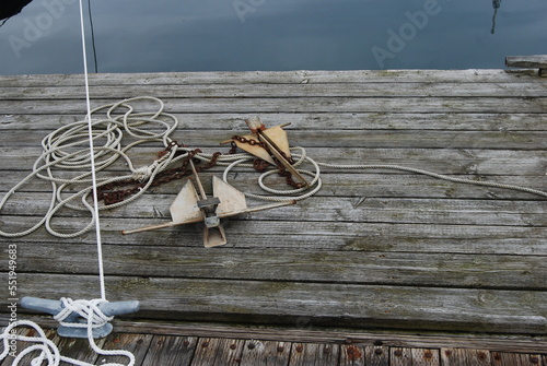 Anchors a Waiting at Dock