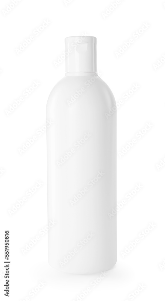 One bottle of shampoo isolated on white One bottle of shampoo isolated on white