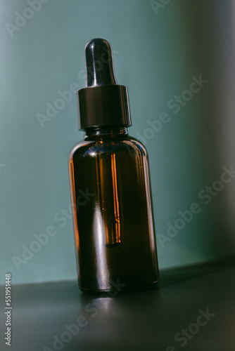 skin care, protección de la piel, botellas con serum o suero. photo