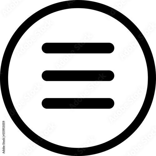 Menu Icon. web menu icon on white background..eps
