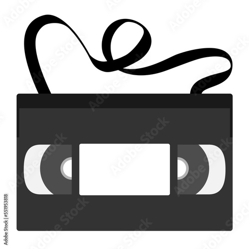 壊れたVHSテープ