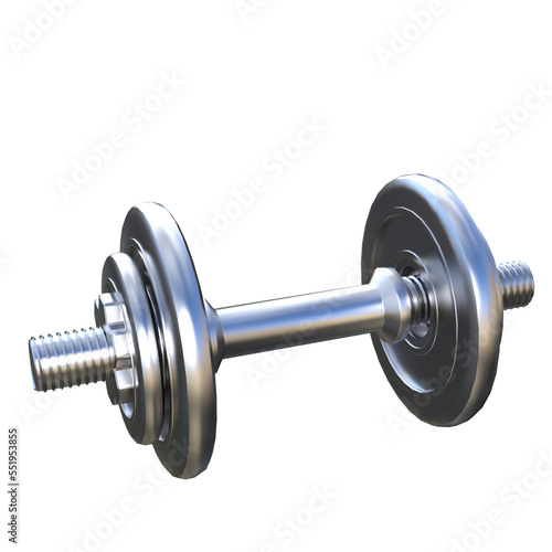 Fitness tools 3d rendering © Blueinthesky