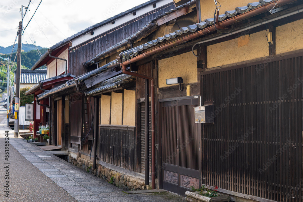 土佐街道の街並み【高取城下町】／日本奈良県高市郡高取町