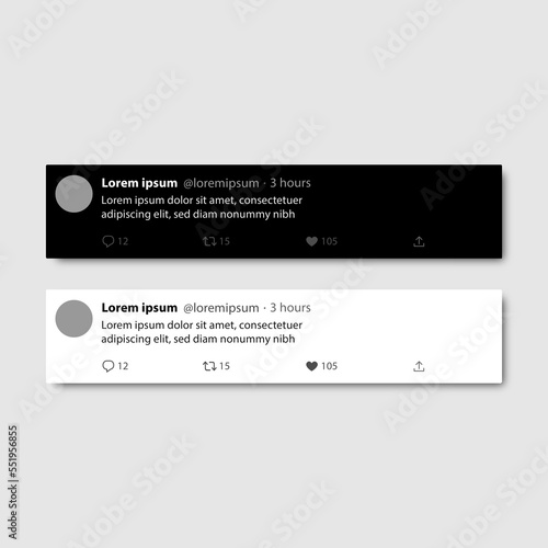 Twitter post tweet website mockup template