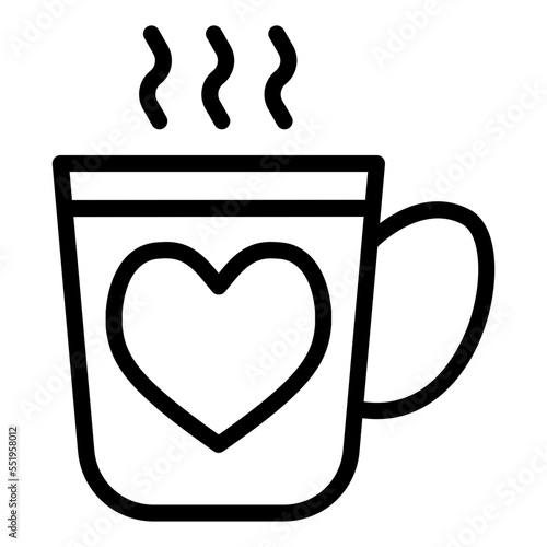 coffee line icon