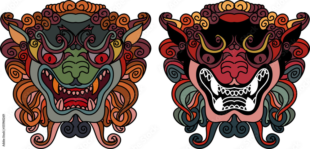 Tiger face sticker vector.Tiger head traditional tattoo.Vector of Japanese tiger for sticker or printing on T-shirt. Tiger face sticker vector.Tiger head traditional tattoo.Vector of Japanese tiger for sticker or printing on T-shirt.