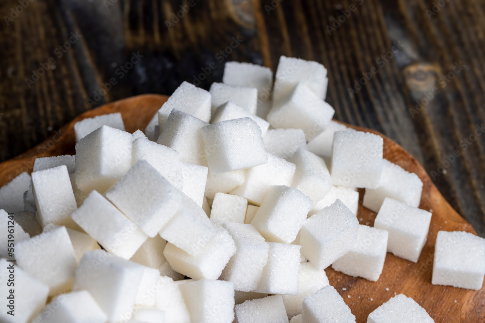 Refined white beet sugar, cubes